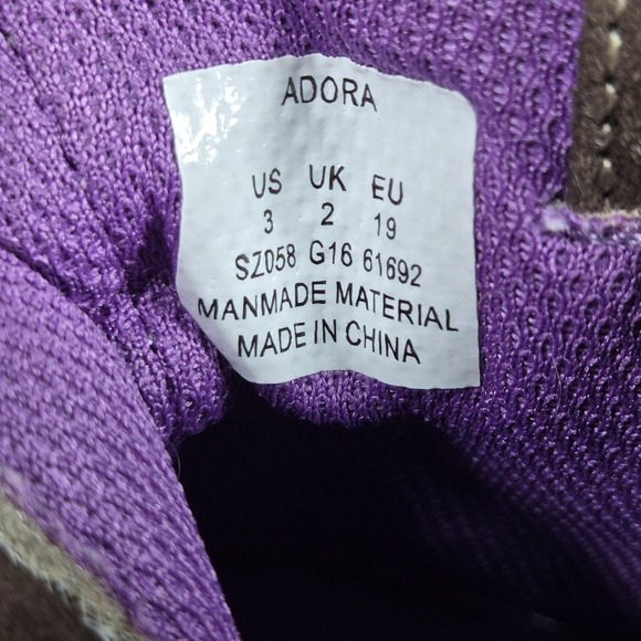 Stride Rite Surprize Adora Boots Toddler Girl 3 Brown Multi Tweed Knit Ankle Zip - Picture 7 of 10